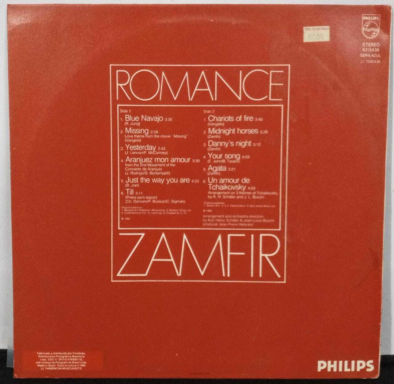 Vinil - Zamfir - Romance