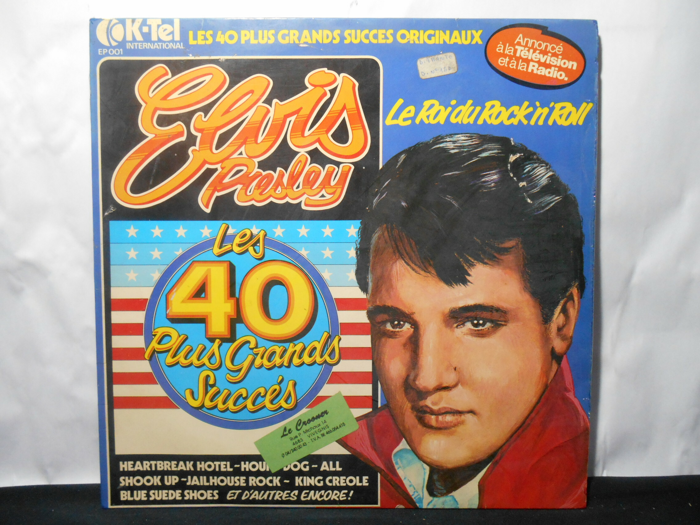 Vinil - Elvis Presley - Les 40 Plus Grands Succés Le Roi du Rock n Roll (EU/Duplo)