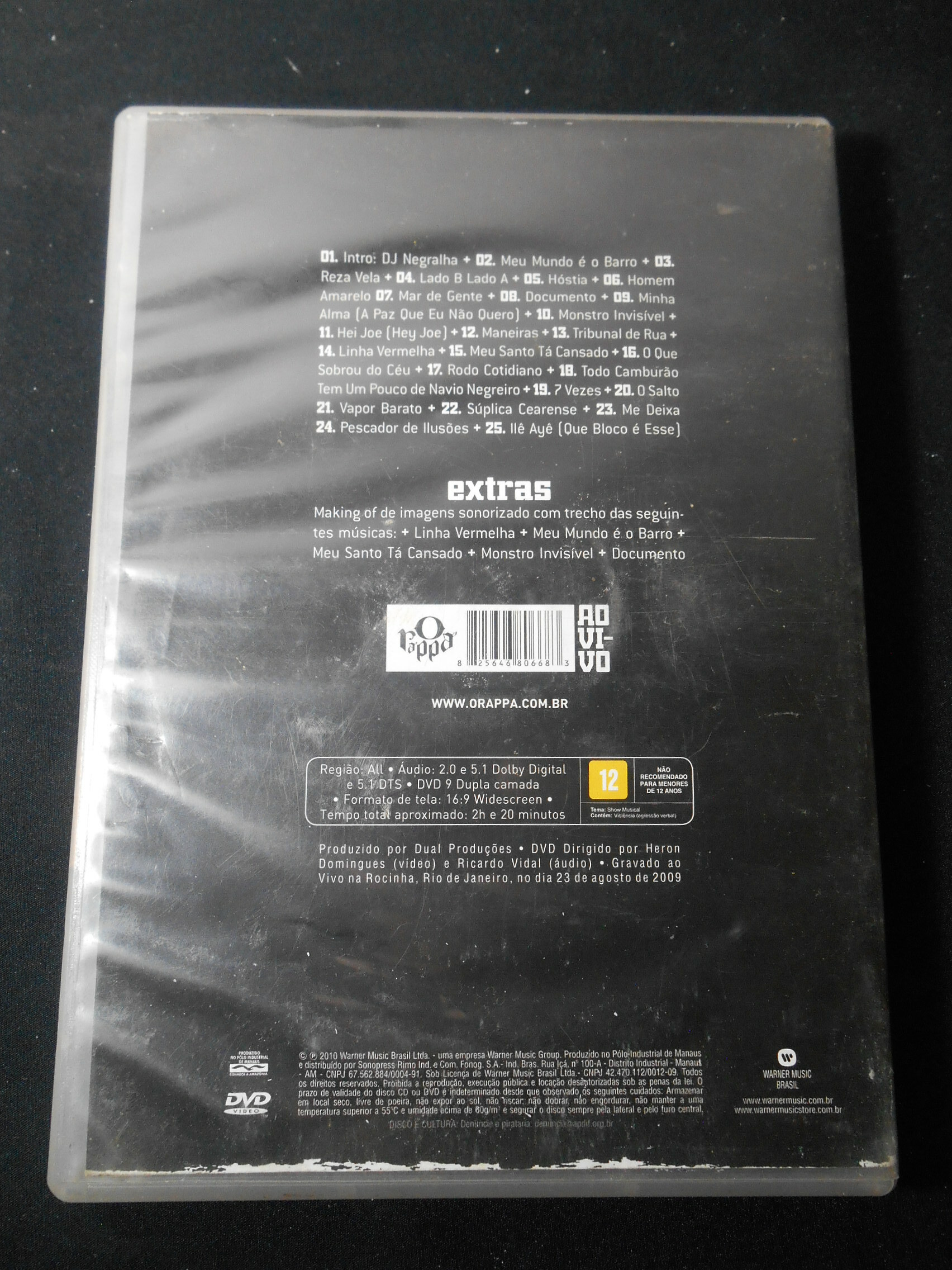 DVD - Rappa O - Ao Vivo