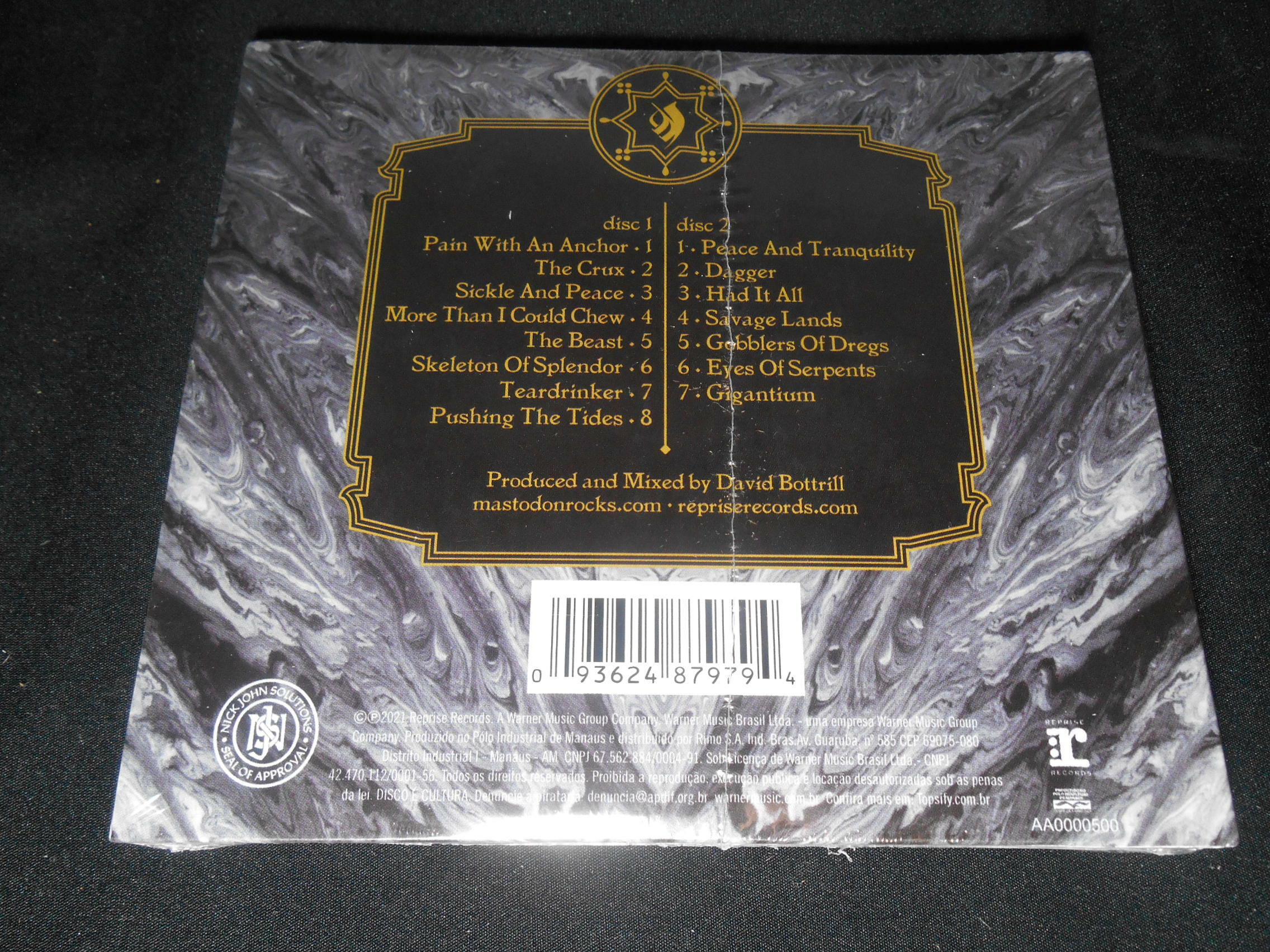 CD - Mastodon - Hushed and Grim (Lacrado/Duplo/Papersleeve)