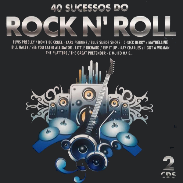 CD - 40 Sucessos Do Rock and Roll - 2010 (Duplo)
