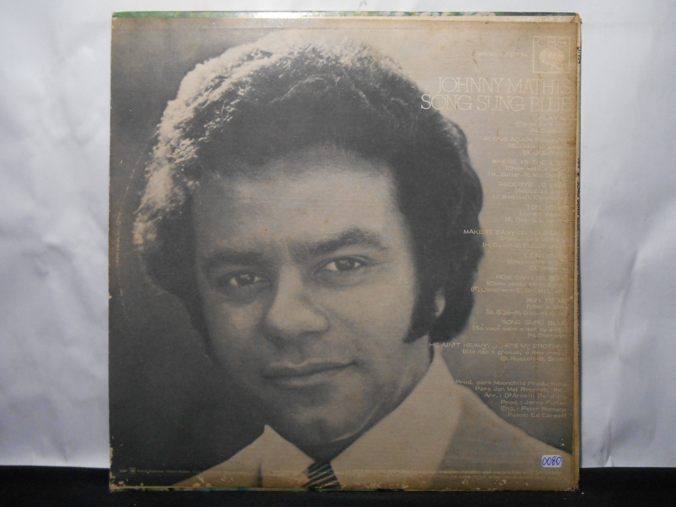 Vinil - Johnny Mathis - Song Sung Blue