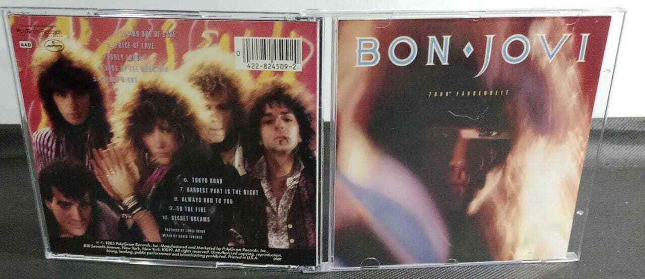 CD - Bon Jovi - 7800 fahrenheit (USA)