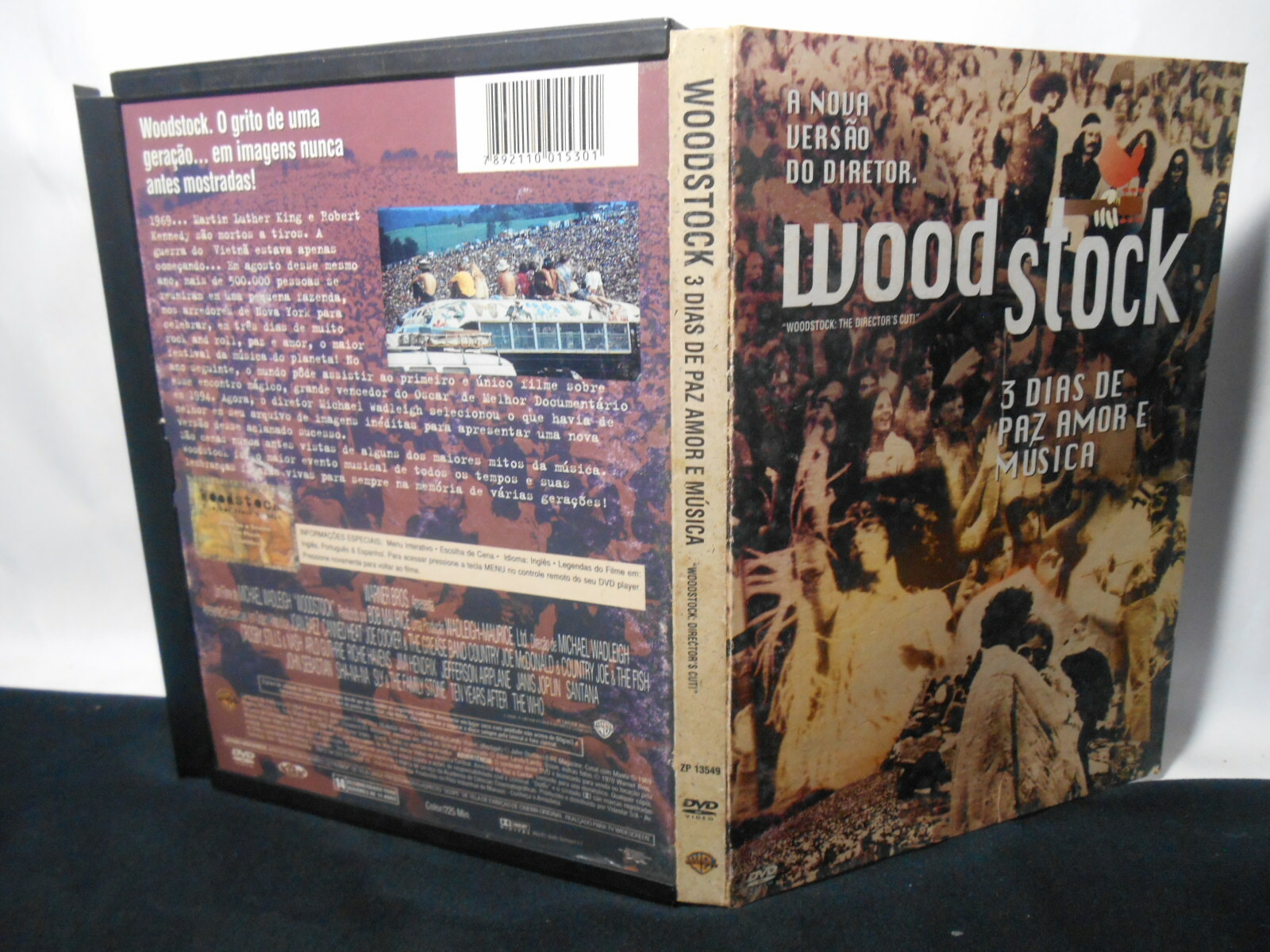 DVD - Woodstock - 3 Dias de Paz Amor e Música