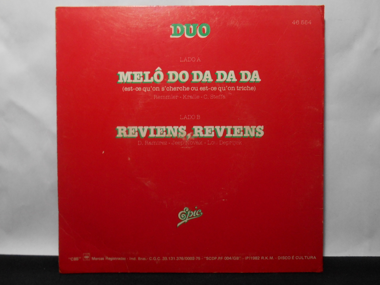 Vinil Compacto - Duo Melô do Da Da Da