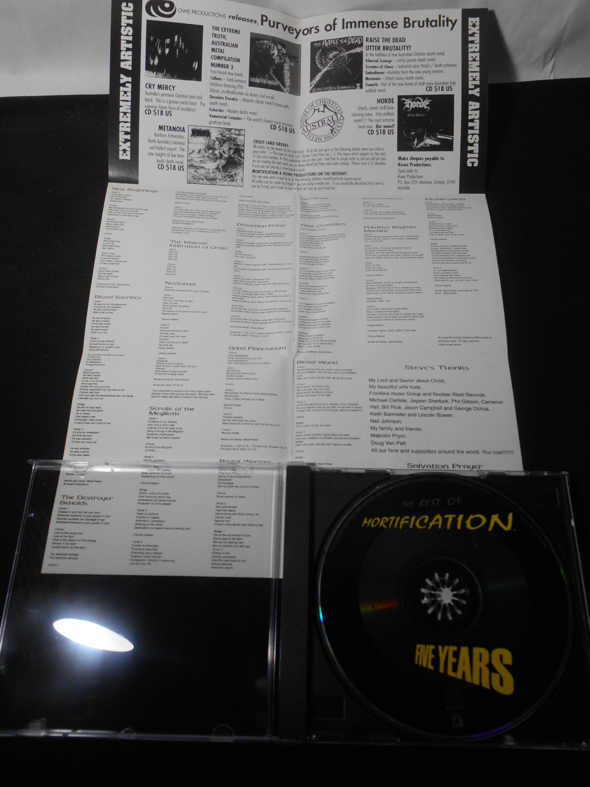 CD - Mortification - The Best Of Five Years