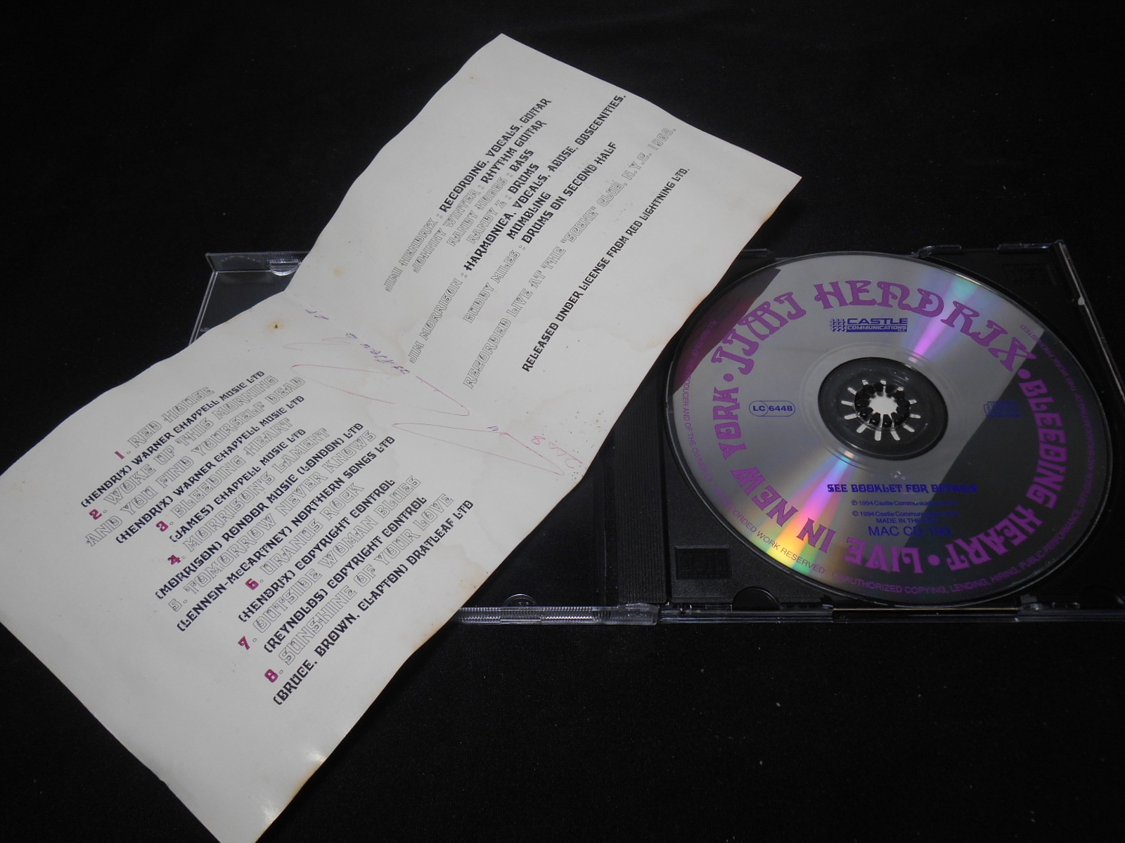 CD - Jimi Hendrix - Bleeding Heart (EU)