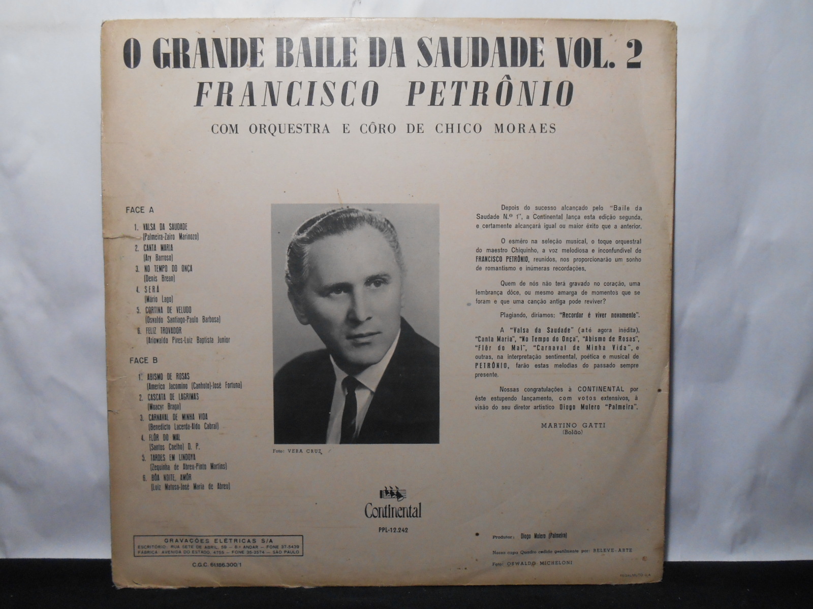 Vinil - Francisco Petrônio - O Grande Baile da Saudade Volume 2