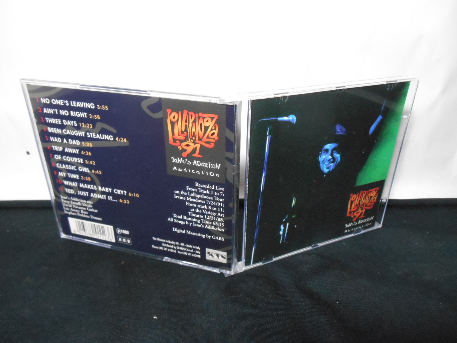 CD - Janes Addiction - Lollapalooza 91 (Bootleg/Italy)