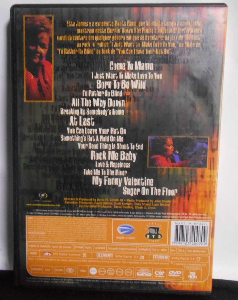 DVD - Etta James and the Roots Band - Burnin Down the House