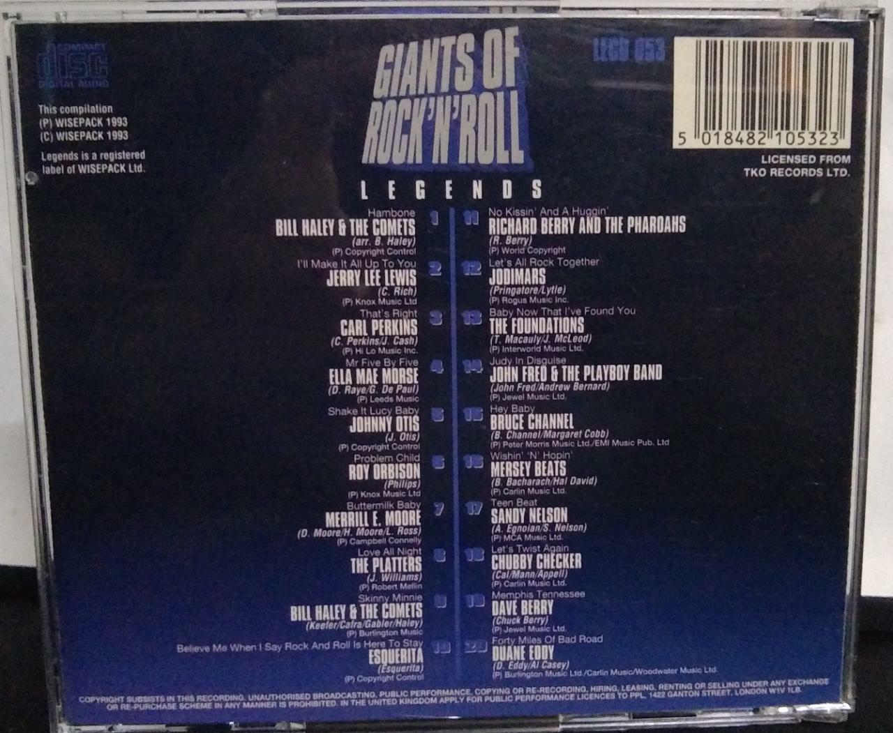CD - Giants of Rock n Roll Legends (UK)