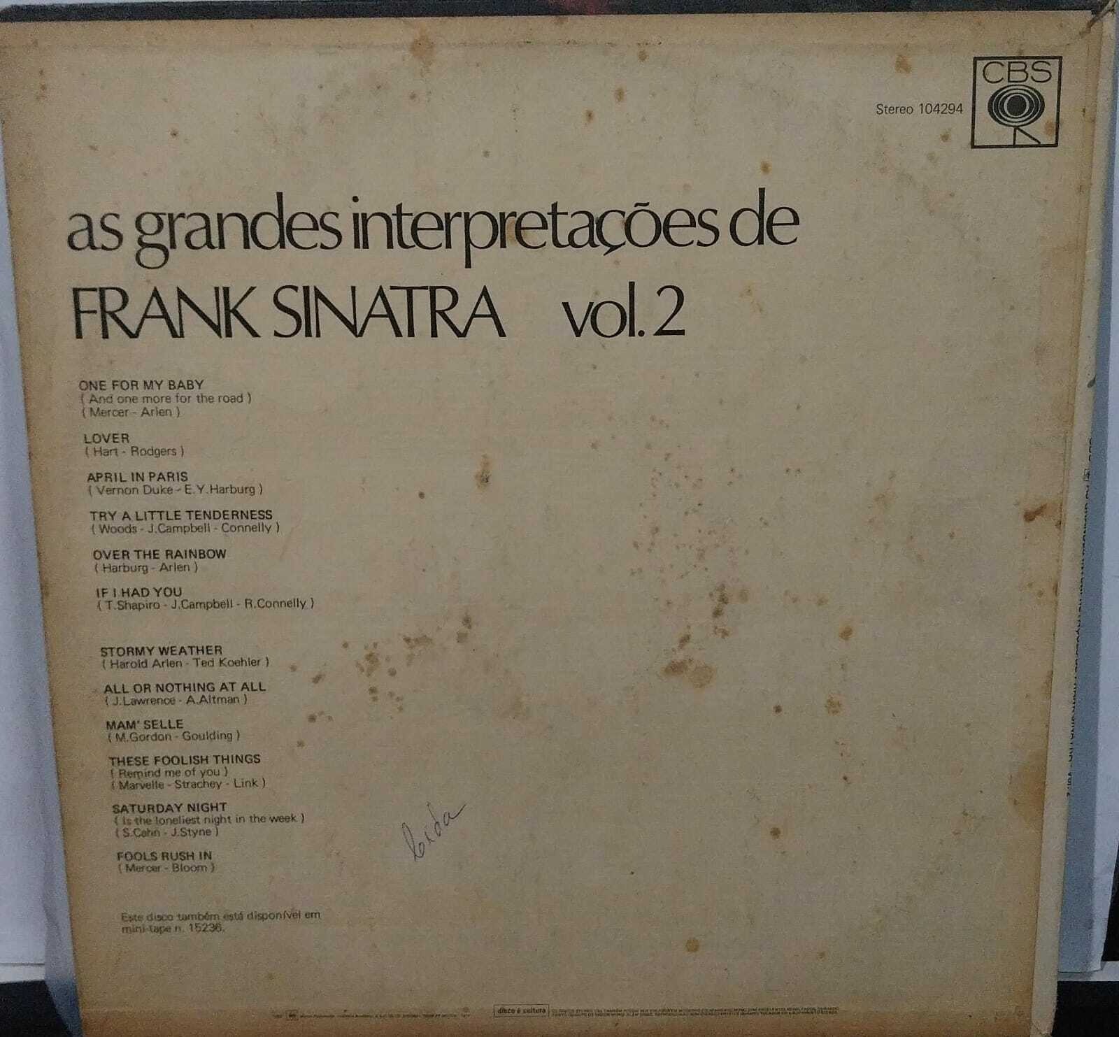 Vinil - Frank Sinatra - As Grandes Interpretações de Vol 2