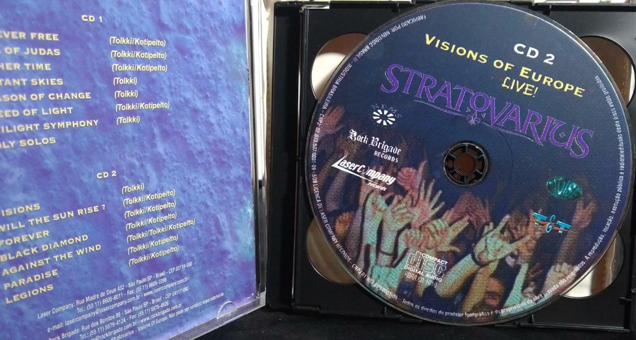CD - Stratovarius - Live Visions Of Europe (Duplo)
