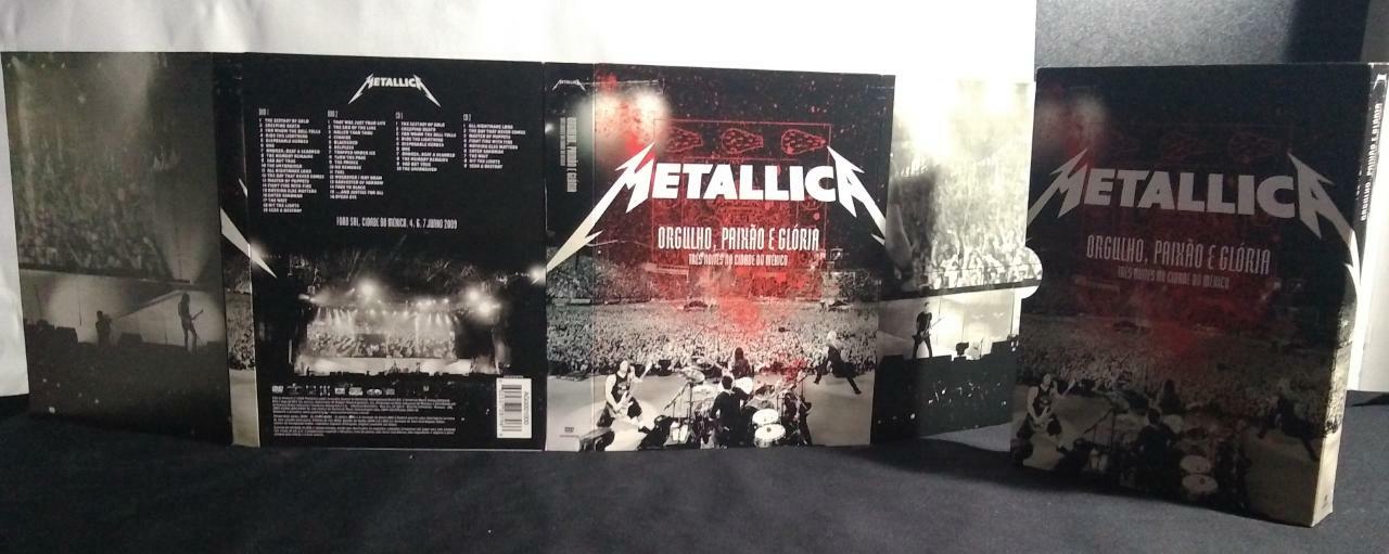 DVD - Metallica - Orgulho Paixão e Glória (Quádruplo/Slipcase/Digipack)