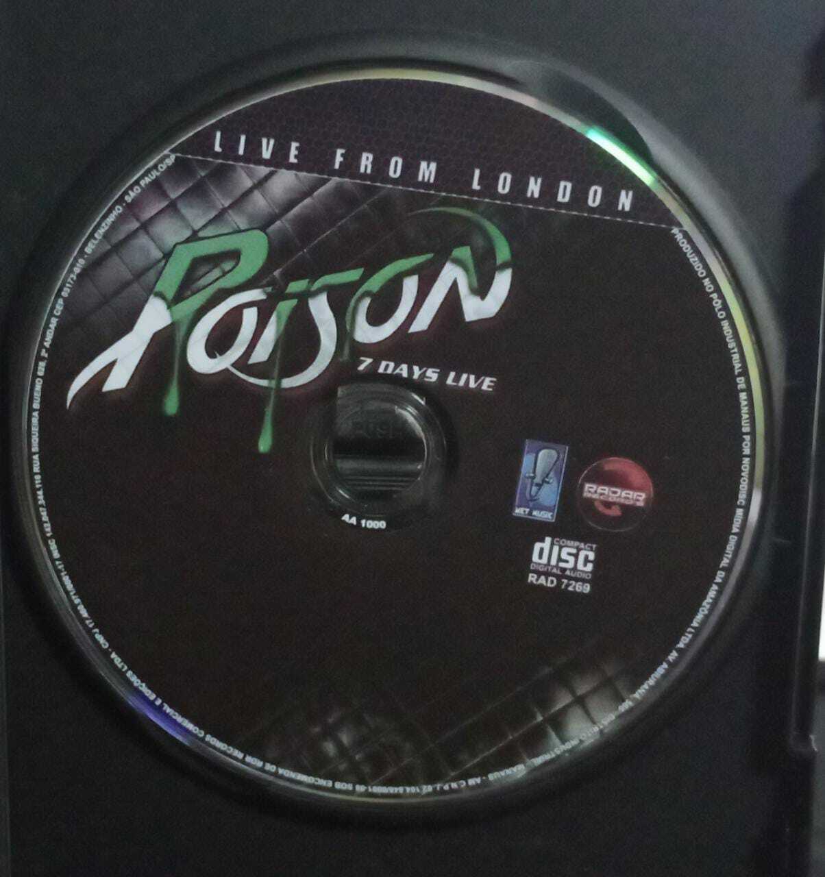 DVD - Poison - 7 Days Live