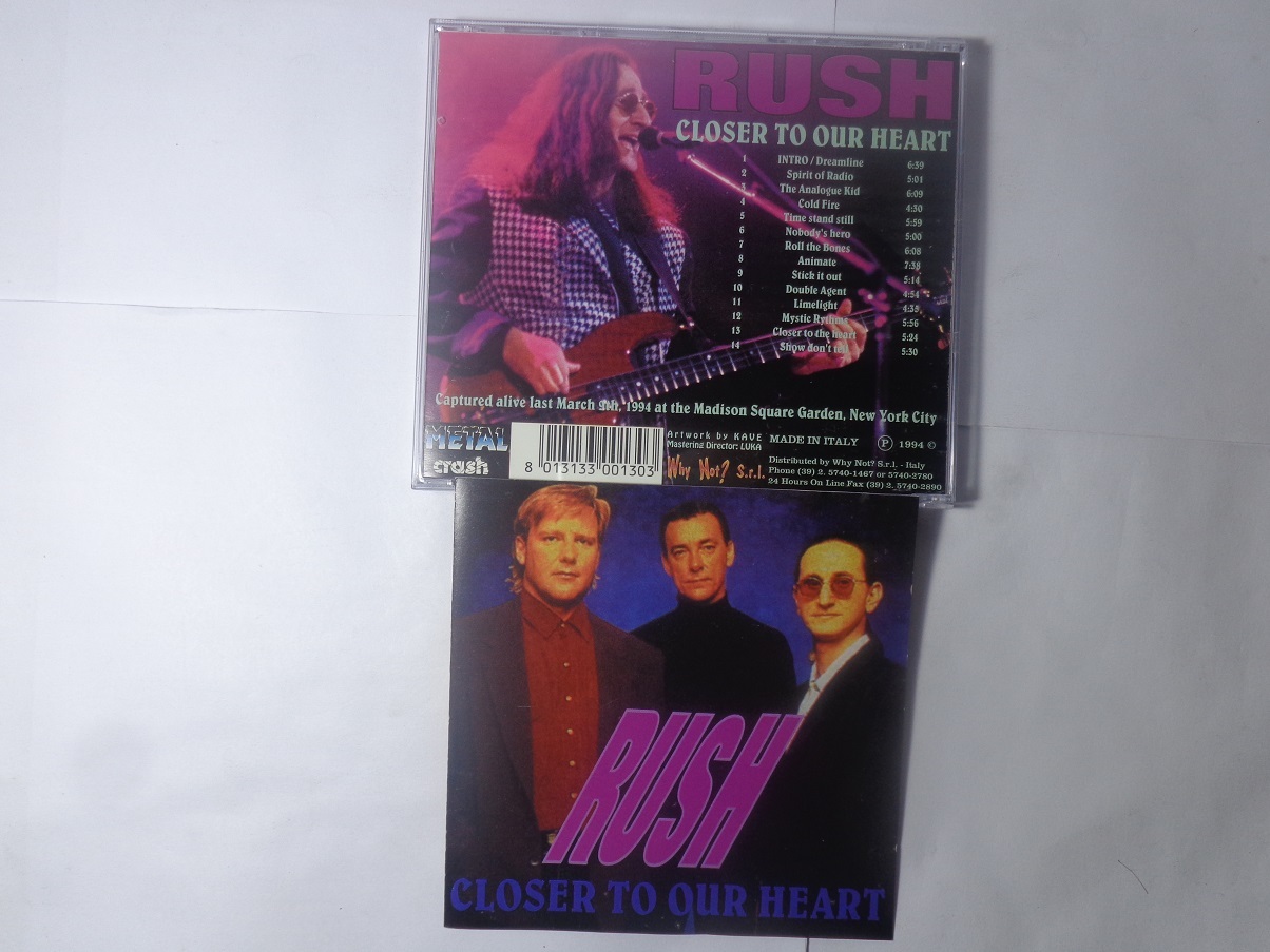 CD - Rush - Closer To Our Heart (Italy)
