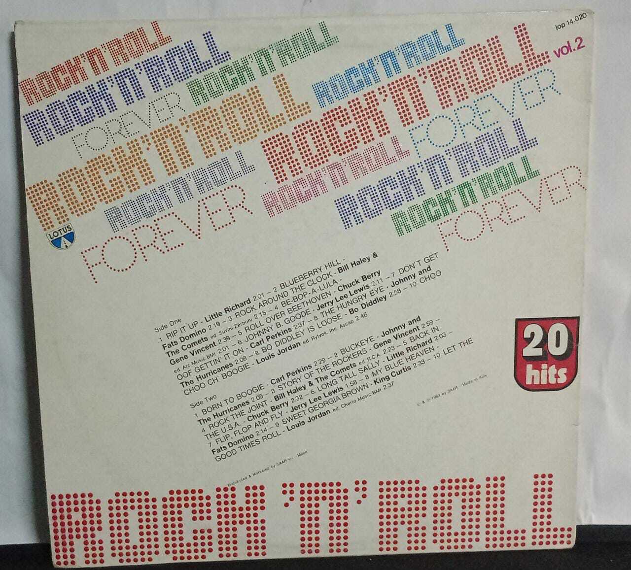 Vinil - Rock and Roll Forever - 20 Greatest Hits Vol 2 (Italy)