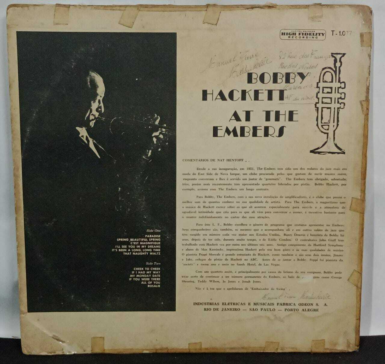 Vinil - The Bobby Hackett Four - At The Embers