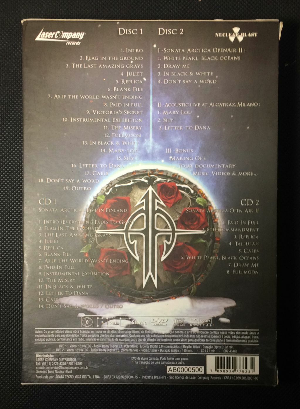 DVD - Sonata Arctica - Live in Finland (2 DVDs + 2 CDs)