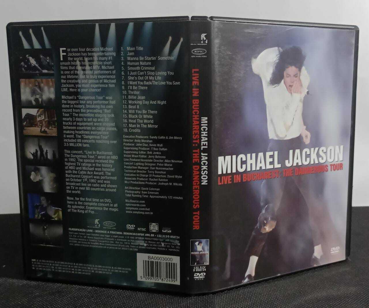 DVD - Michael Jackson - Live at Bucharest The Dangerous Tour