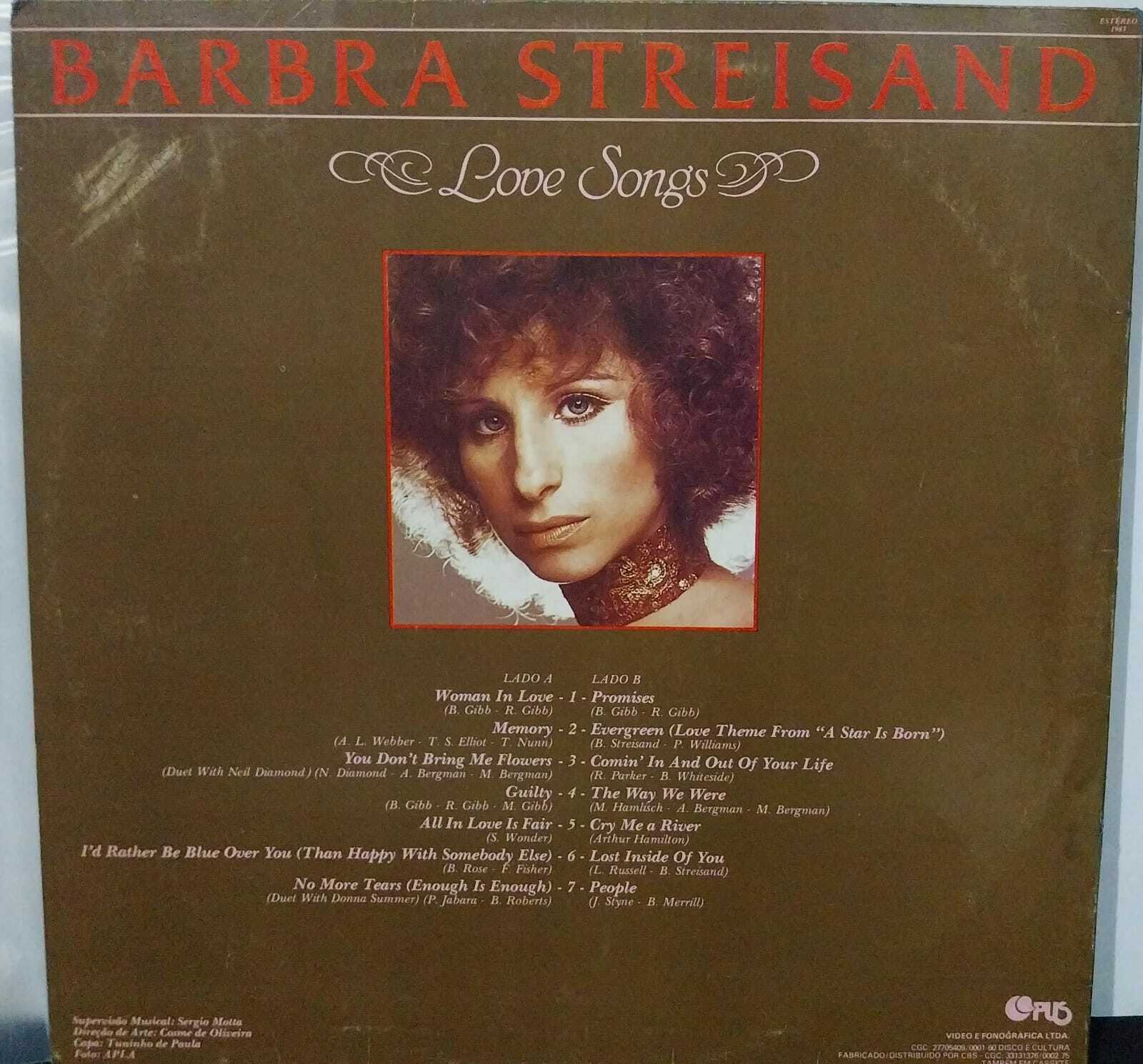 Vinil - Barbra Streisand - Love Songs