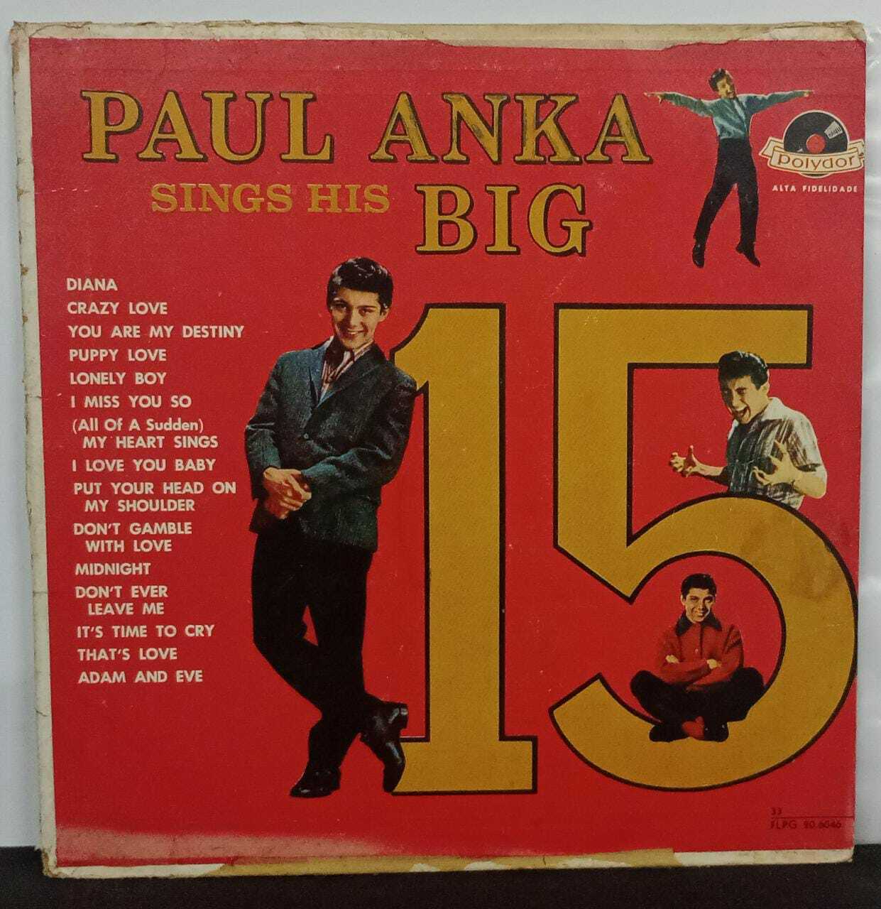 Vinil - Paul Anka - Sings His Big 15
