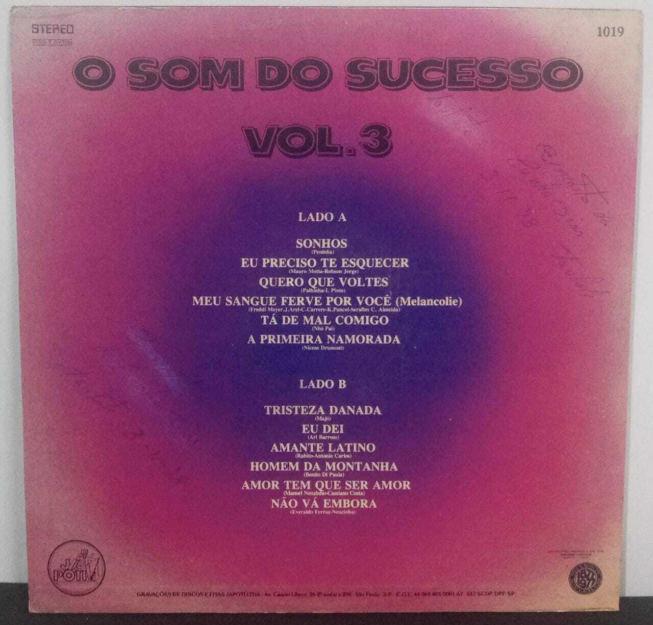 Vinil - O Som Do Sucesso Vol.3