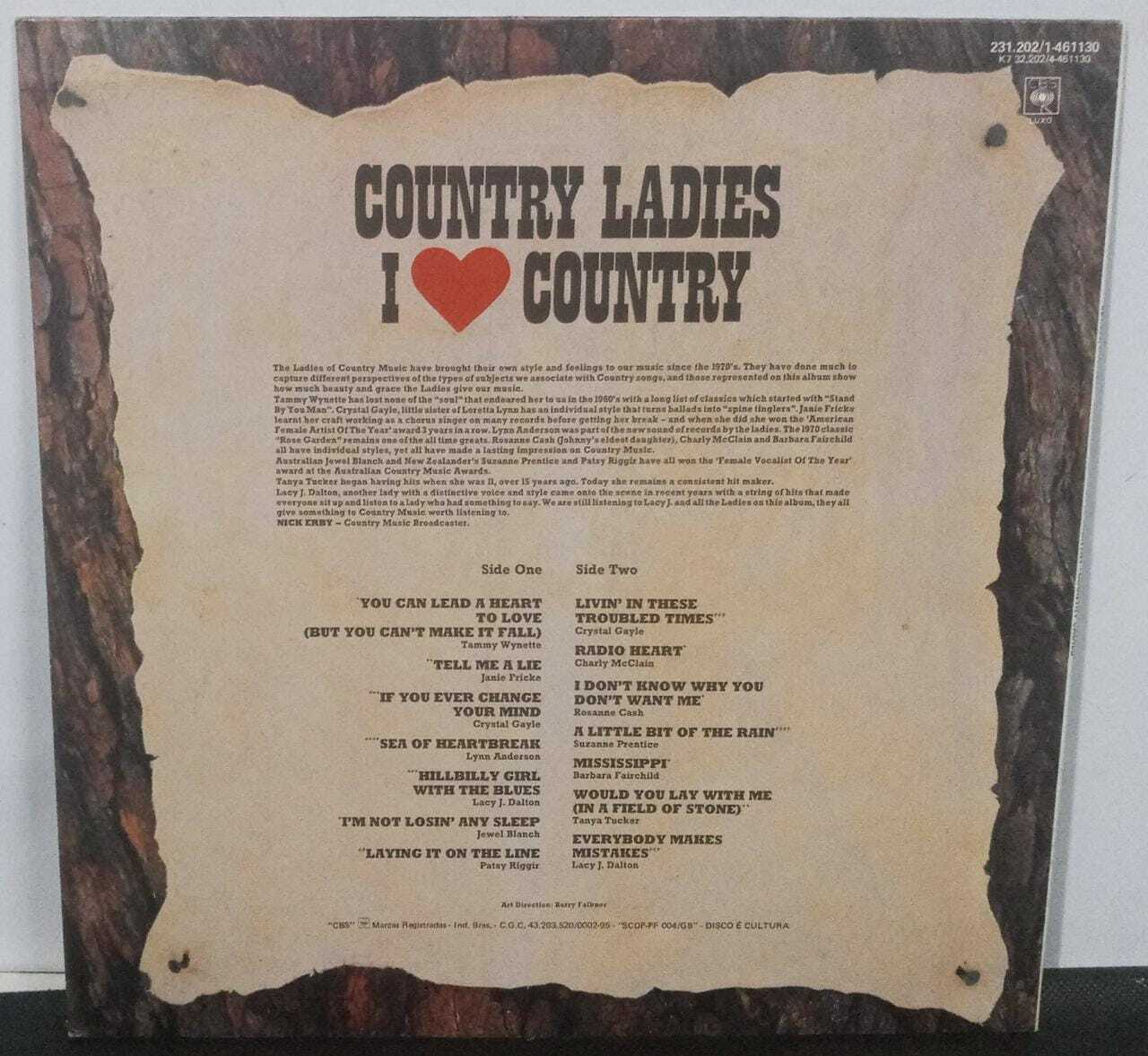 Vinil - Country Ladies - I Love Country