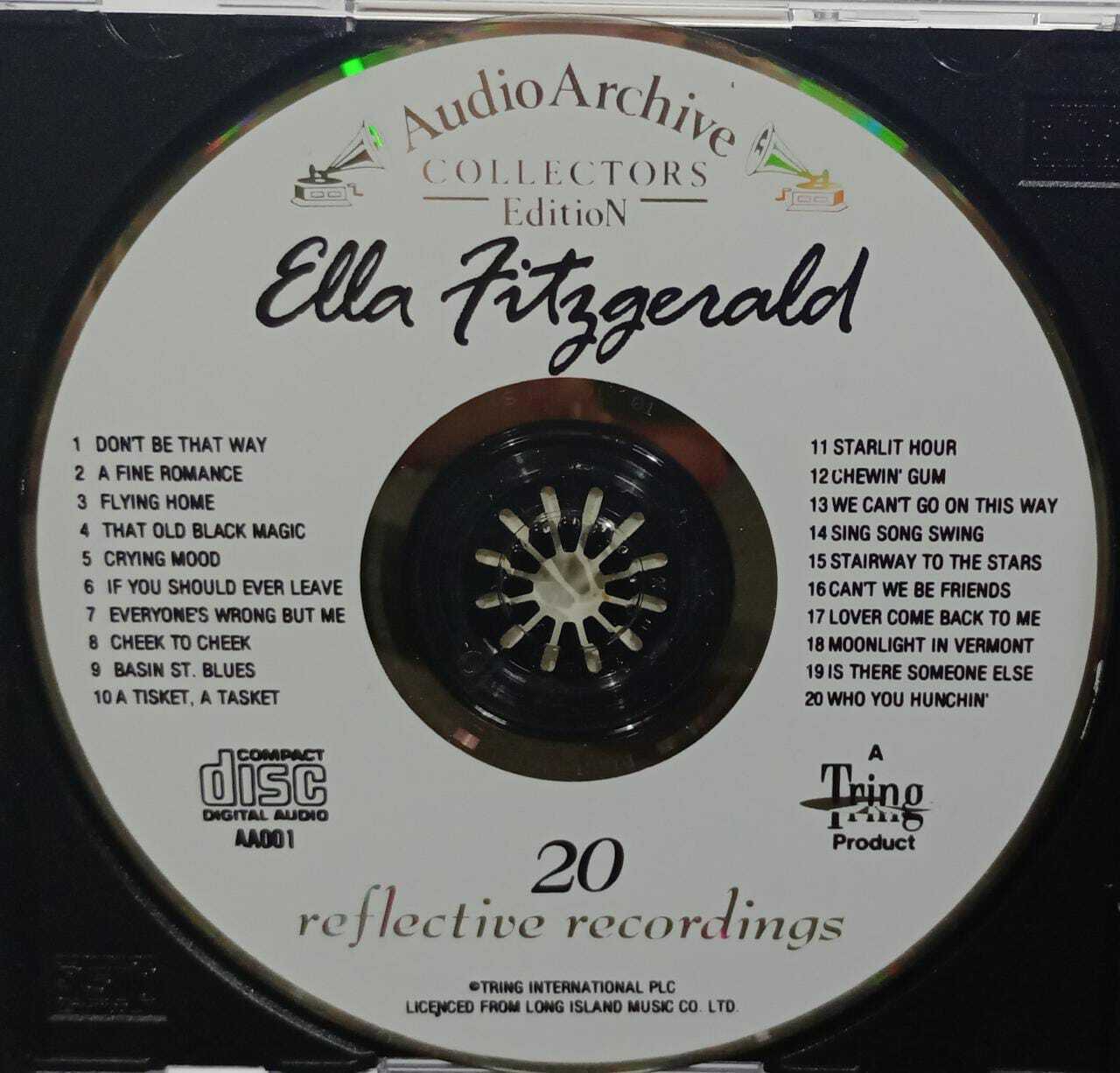 CD - Ella Fitzgerald - 20 Reflective Recordings (USA)