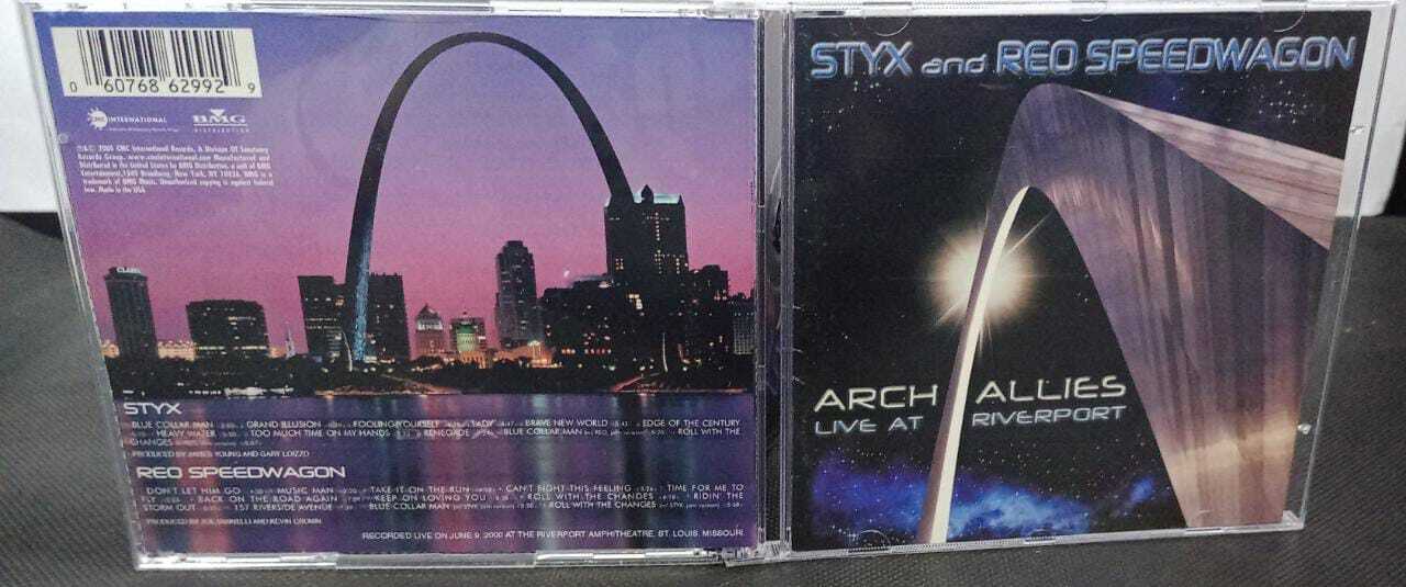 CD - Styx and Reo Speedwagon - Arch Allies Live at Roverport (duplo/usa)