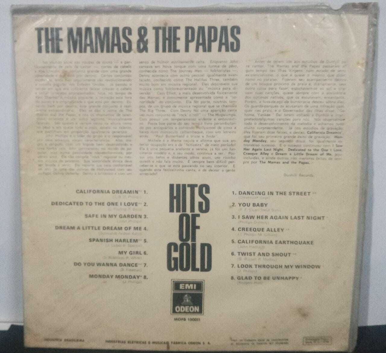 Vinil - Mamas and The Papas The - Hits Of Gold (mono)