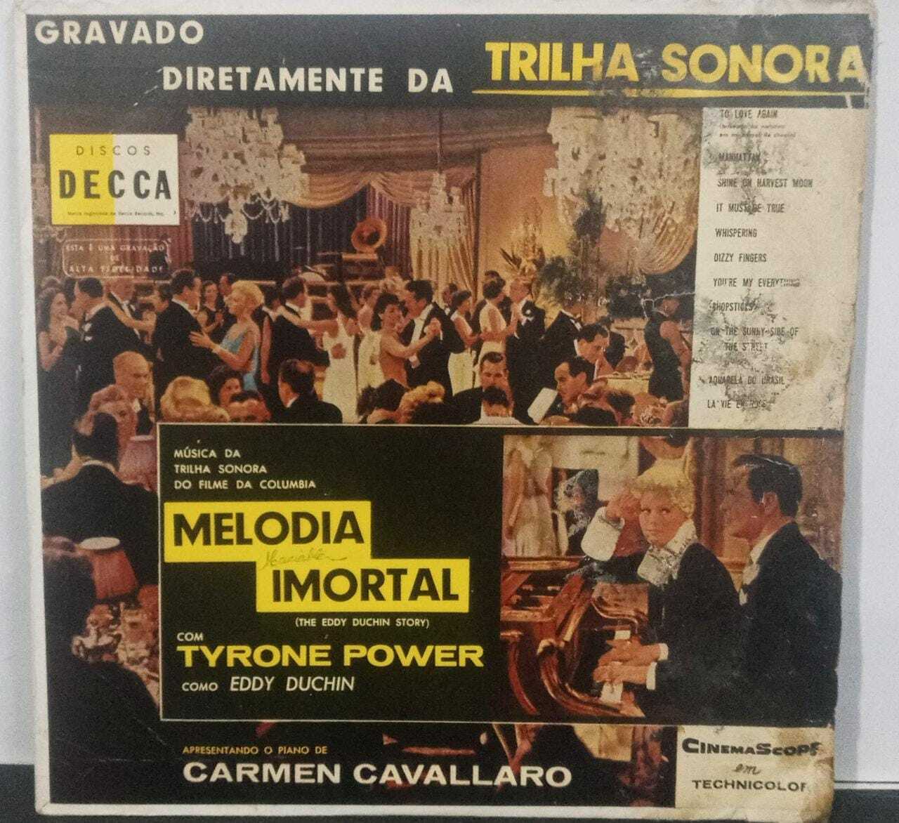 Vinil - Carmen Cavallaro - Melodia Imortal The Eddy Duchin Story