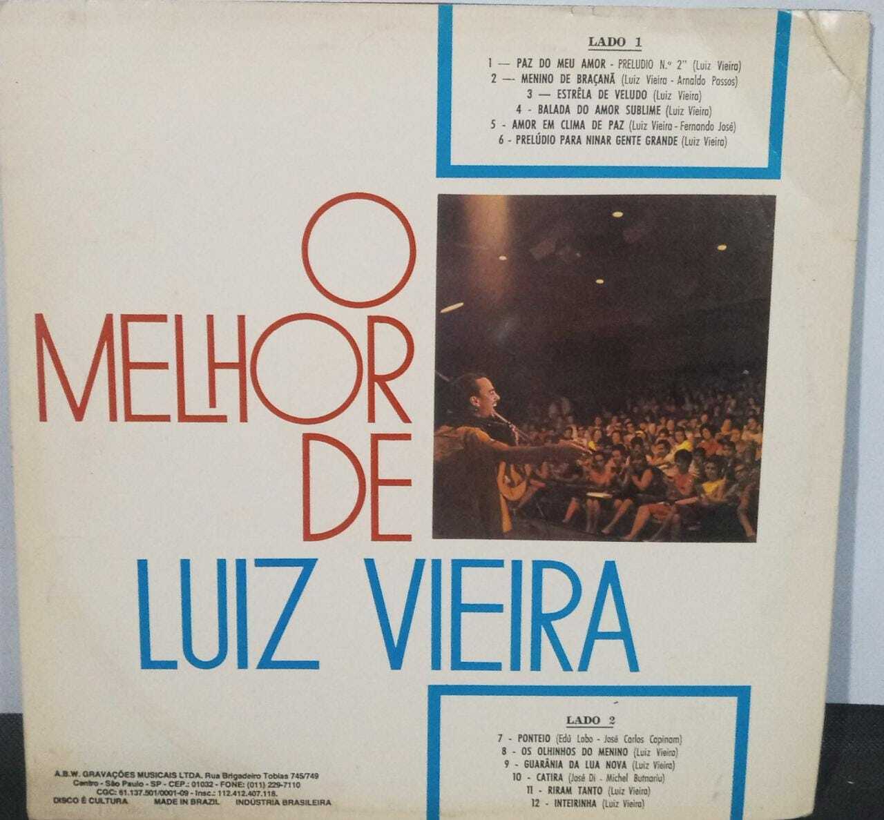 Vinil - Luiz Vieira - O Melhor De
