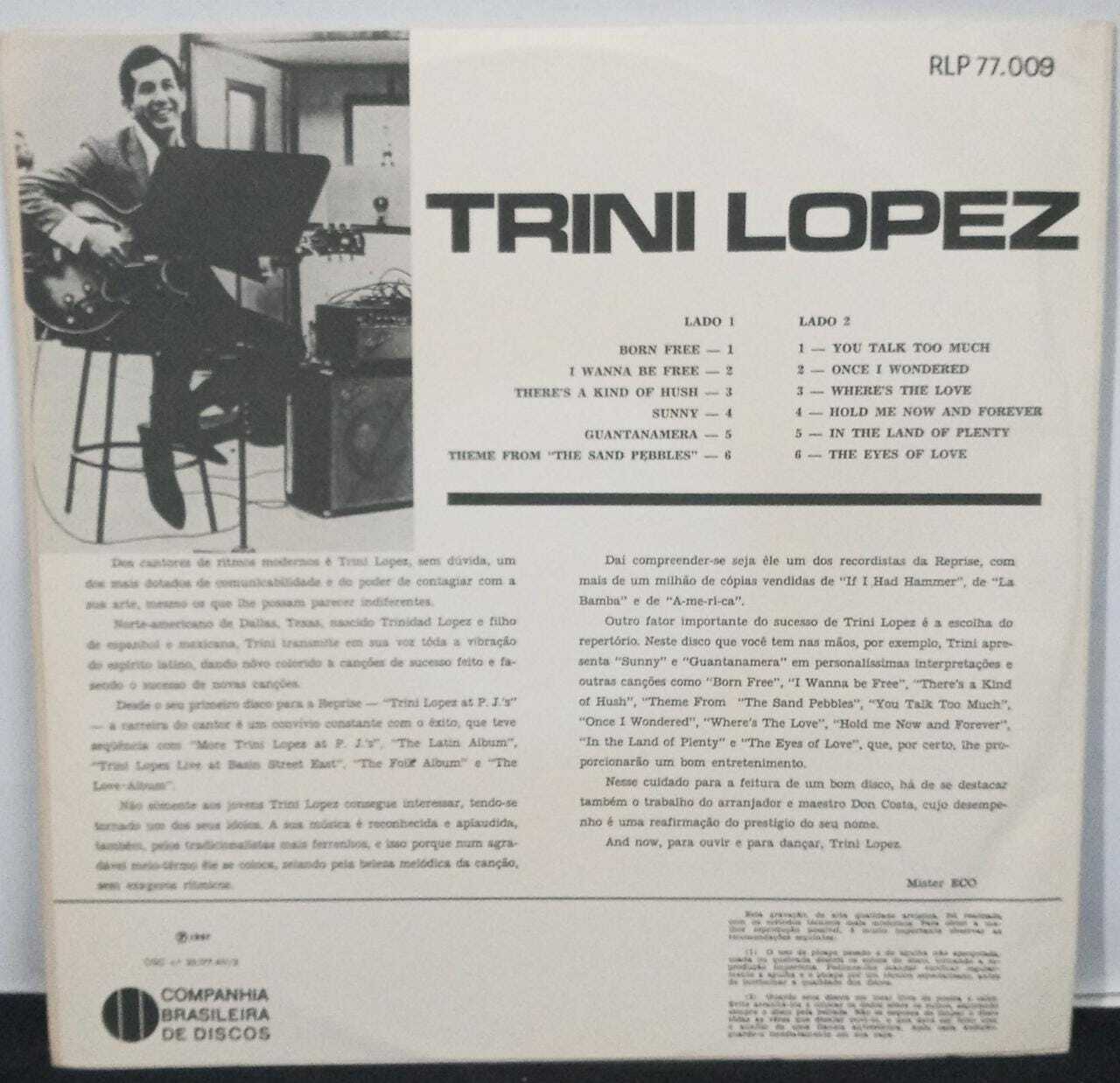 Vinil - Trini Lopez - Now