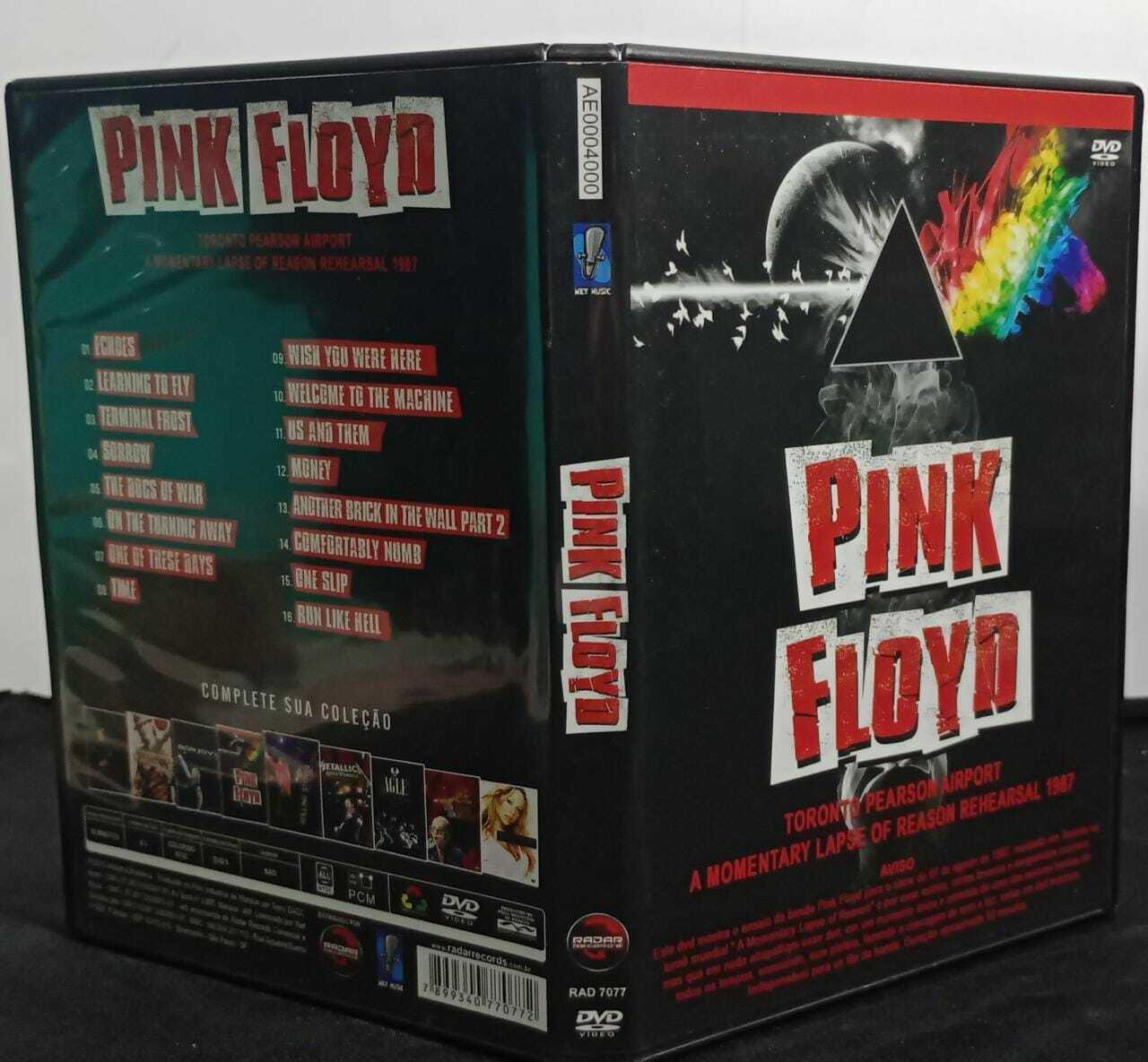 DVD - Pink Floyd - Toronto Pearson Airport A Momentary Lapse Of Reason Rehearsal 1987