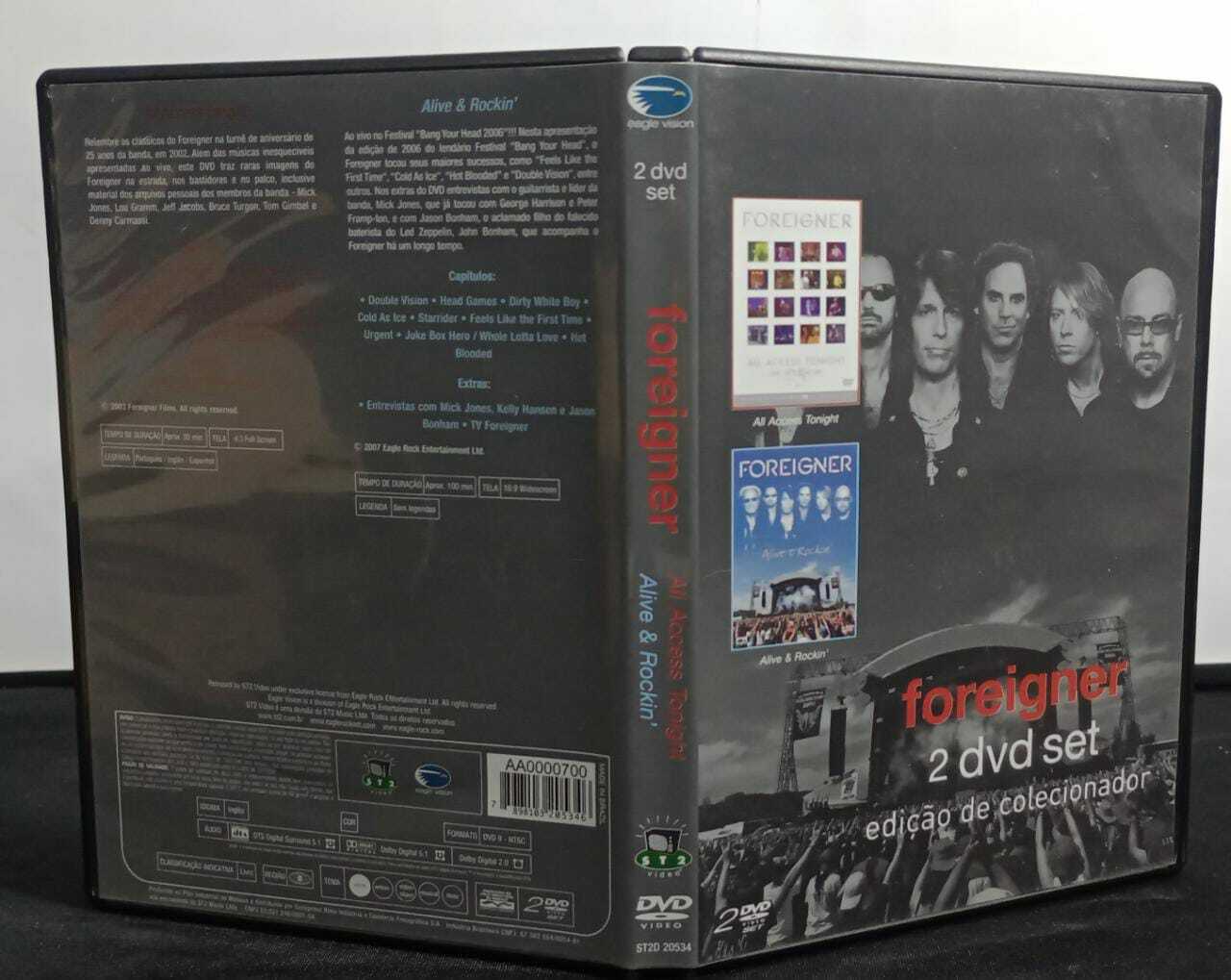DVD - Foreigner - All Access Tonight/Alive And Rockin (Duplo)