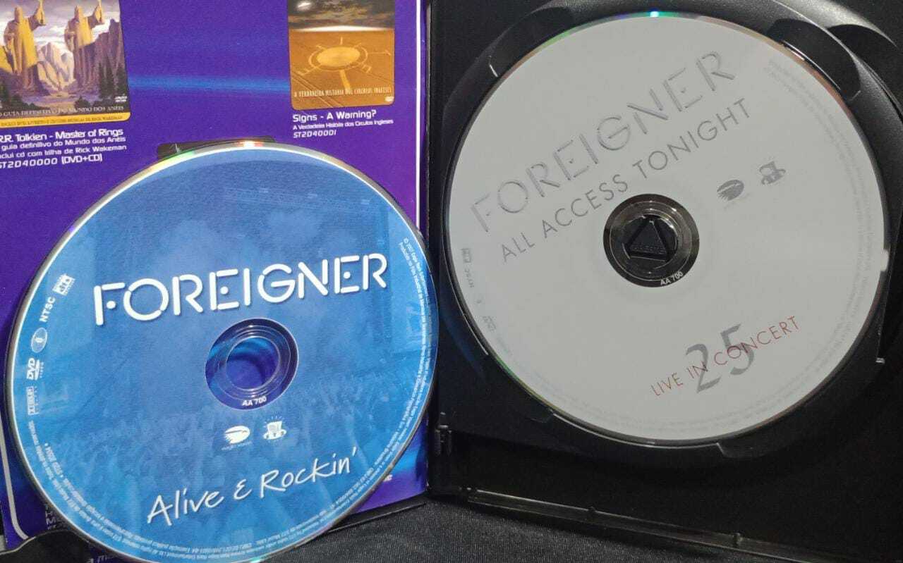 DVD - Foreigner - All Access Tonight/Alive And Rockin (Duplo)