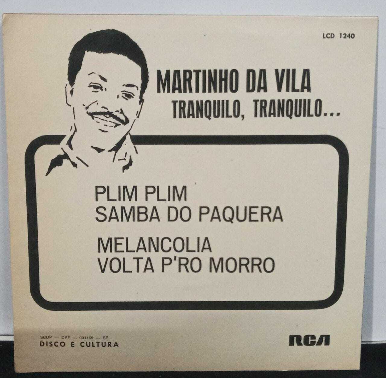 Vinil Compacto - Martinho Da Vila - Tranquilo Tranquilo