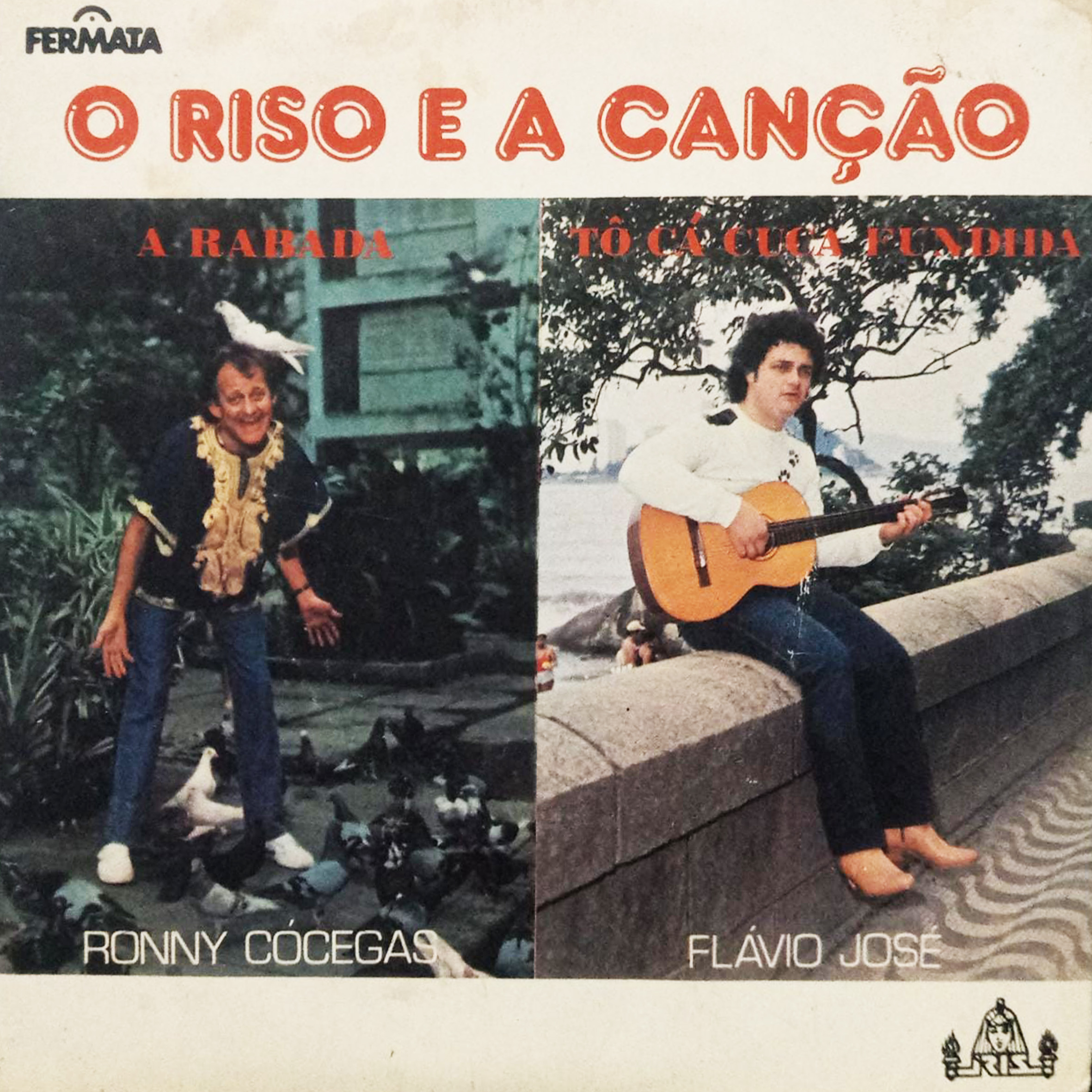 Vinil Compacto - Ronny Cócegas e Flavio José - O Riso e a Canção