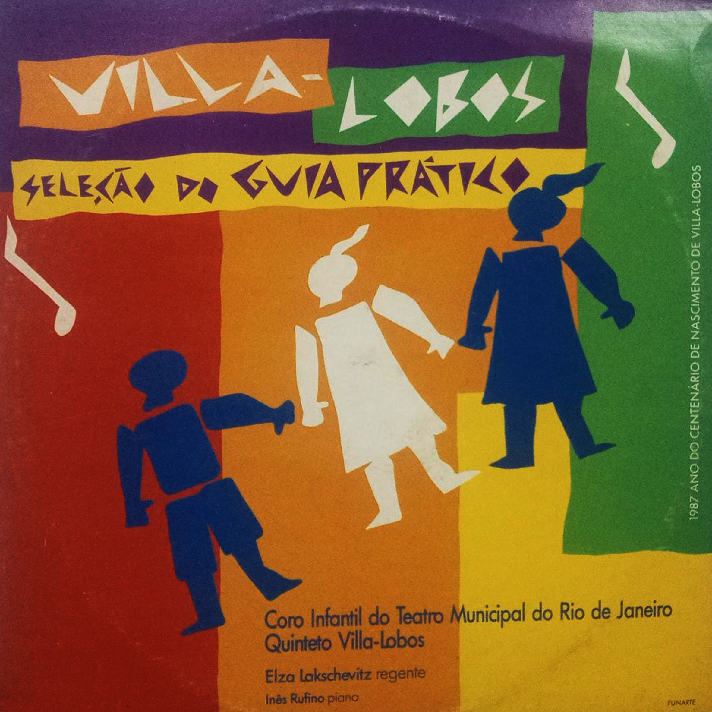 Vinil - Coro Infantil do Teatro Municipal do Rio de Janeiro Quinteto Villa-Lobos - Seleção do Guia pratico