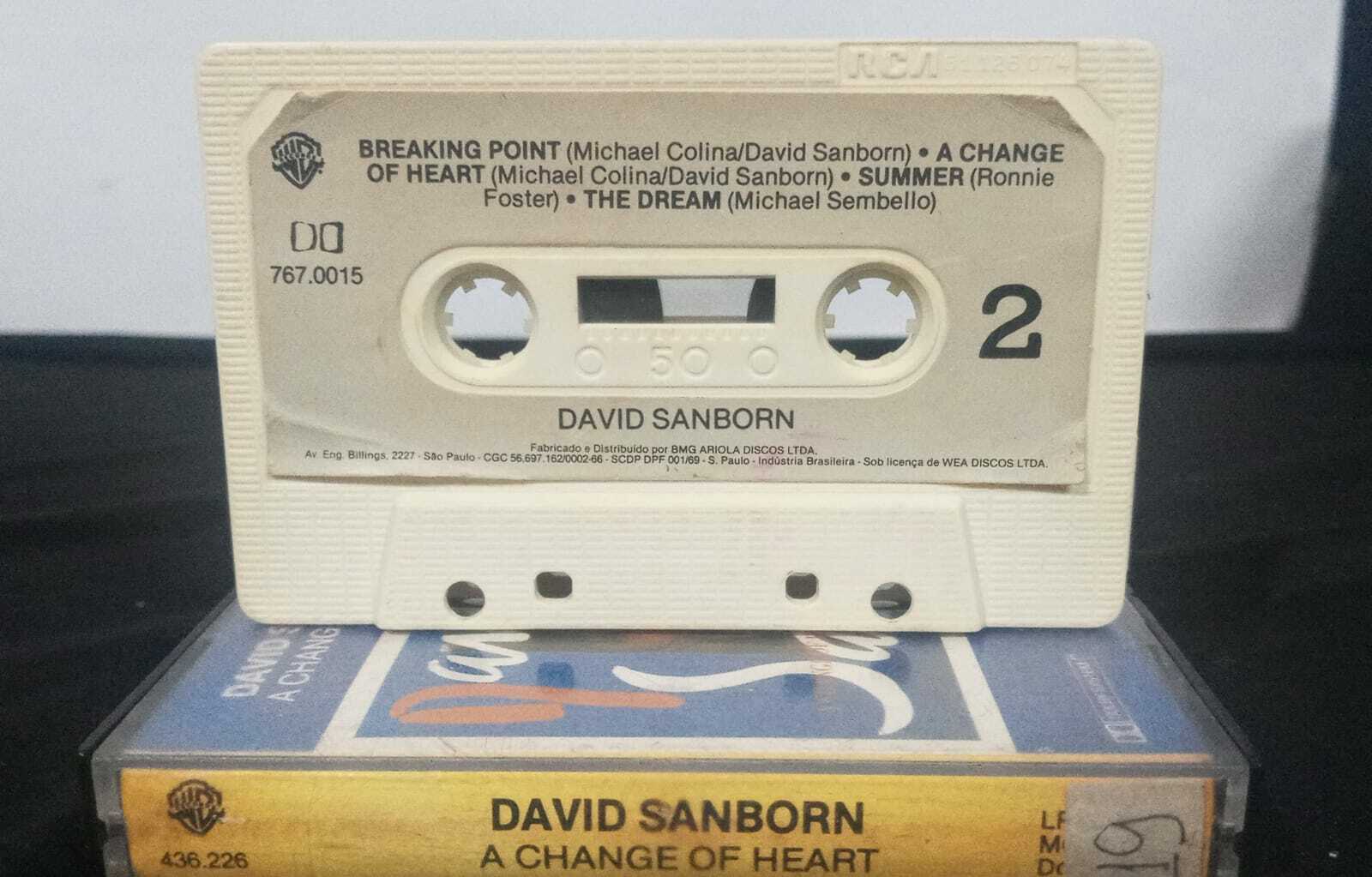 Fita K7 - David Sanborn - A Change Of Heart