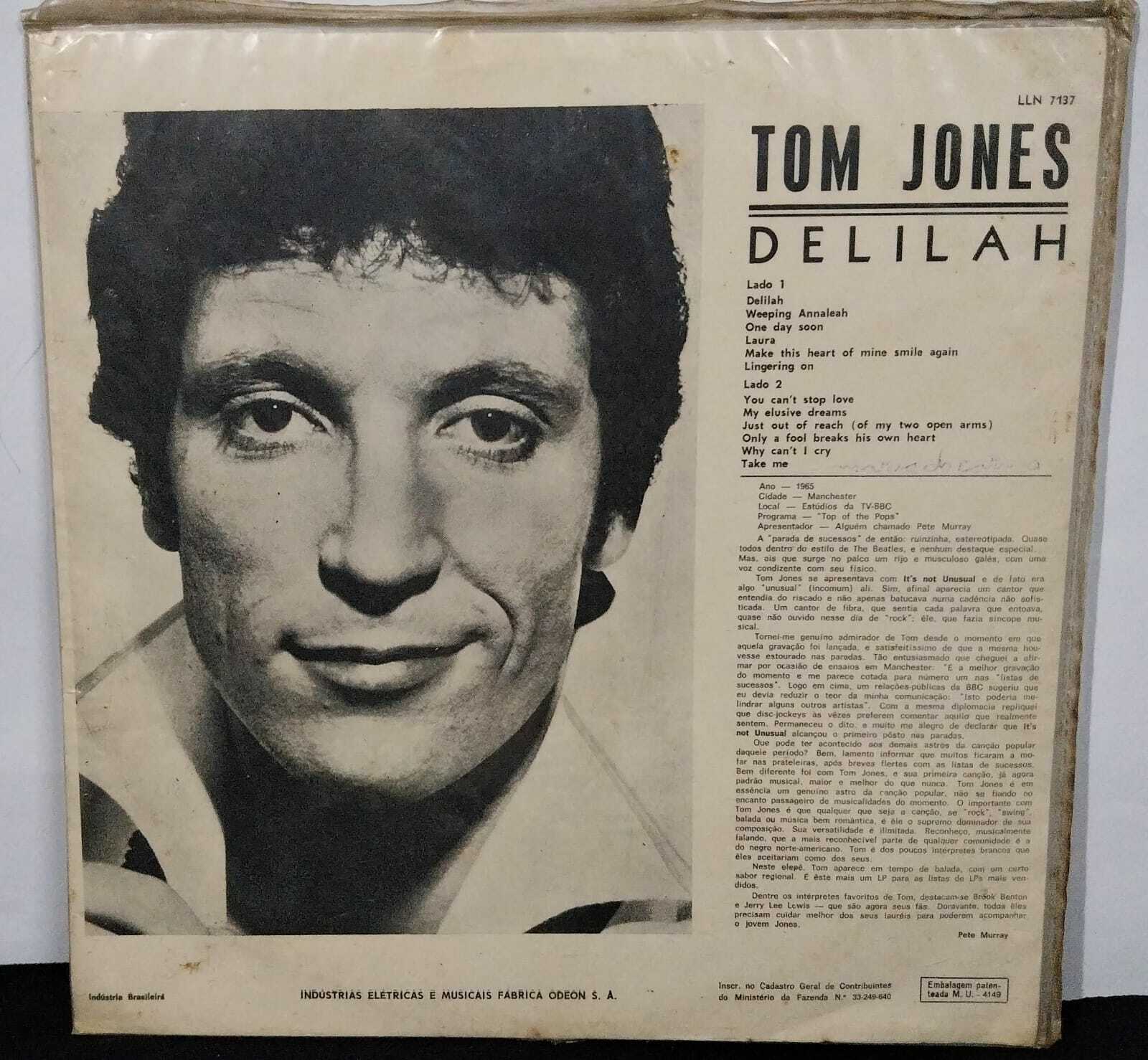 Vinil - Tom Jones - Delilah