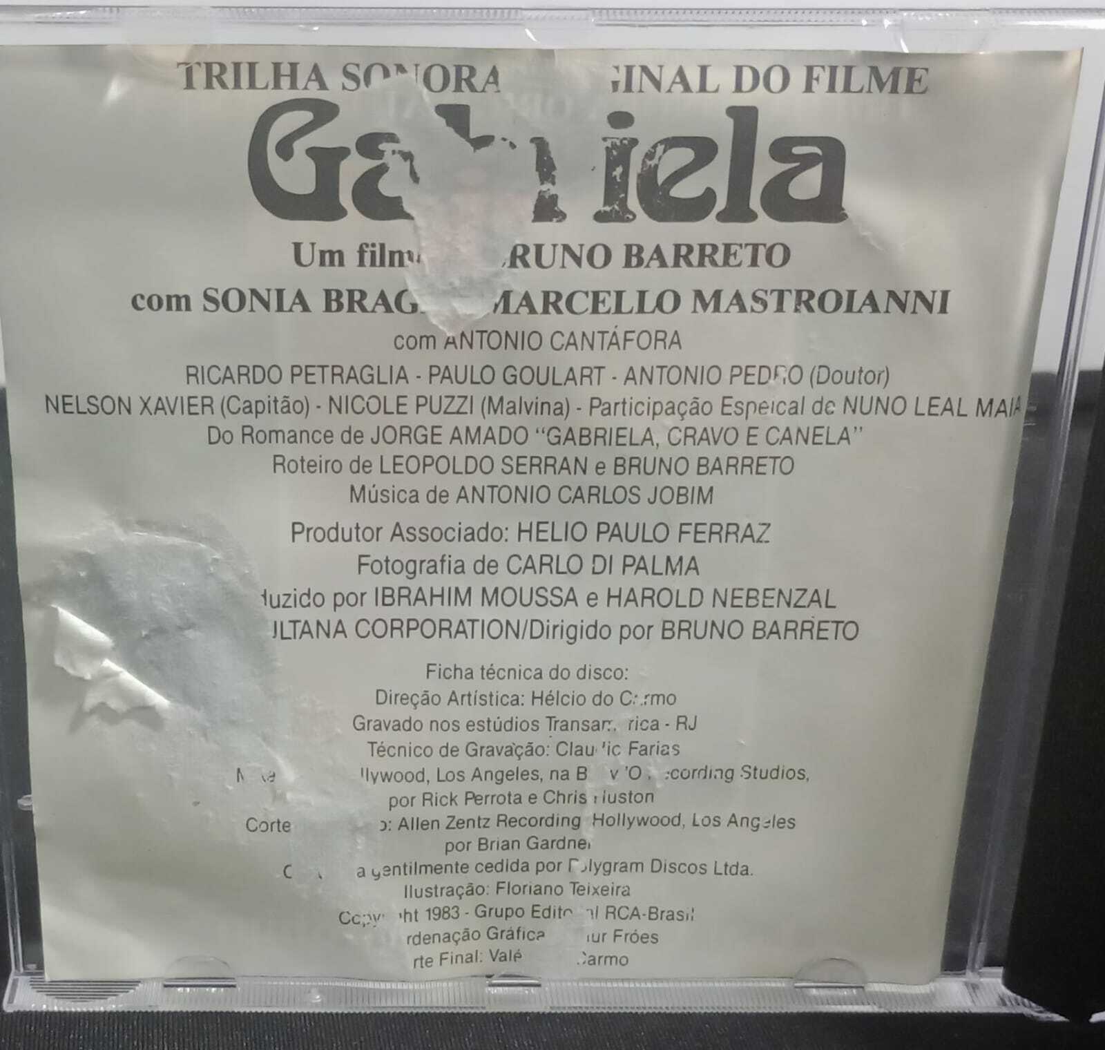 CD - Gabriela - Trilha Sonora Original Do Filme