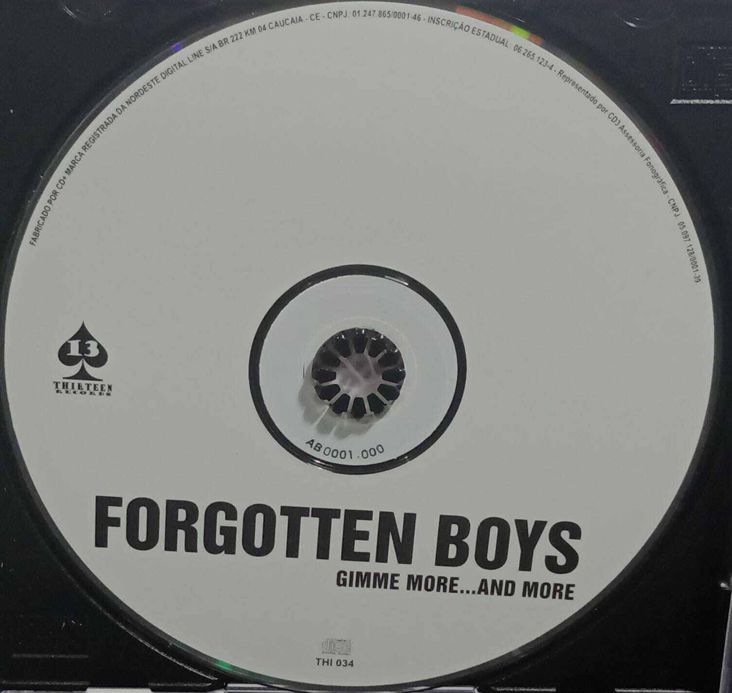 CD - Forgotten Boys - gimme more