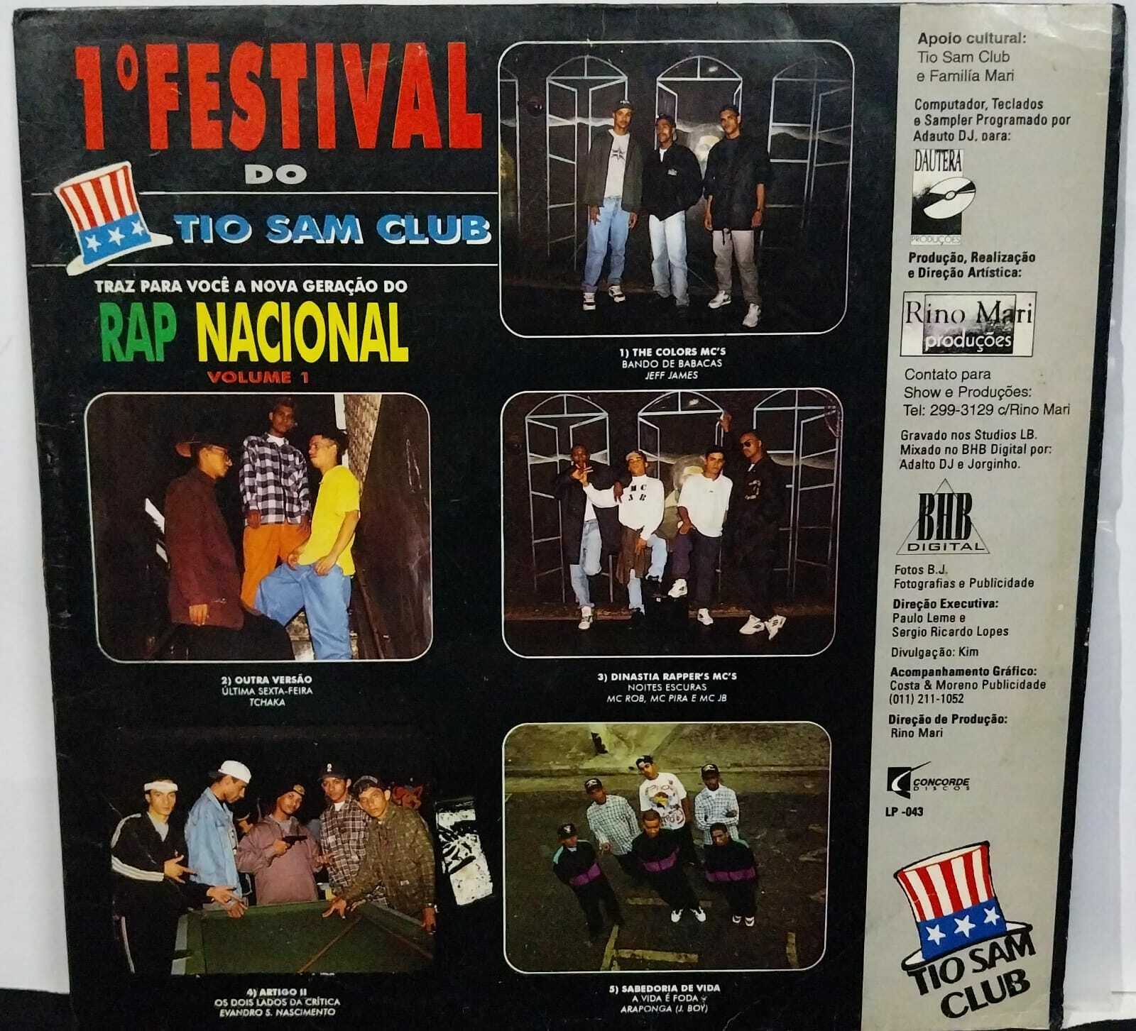 Vinil - Festival Do Tio Sam Club - Rap Nacional Volume 1