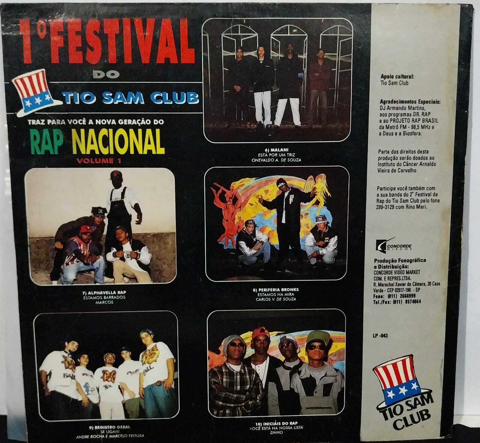 Vinil - Festival Do Tio Sam Club - Rap Nacional Volume 1