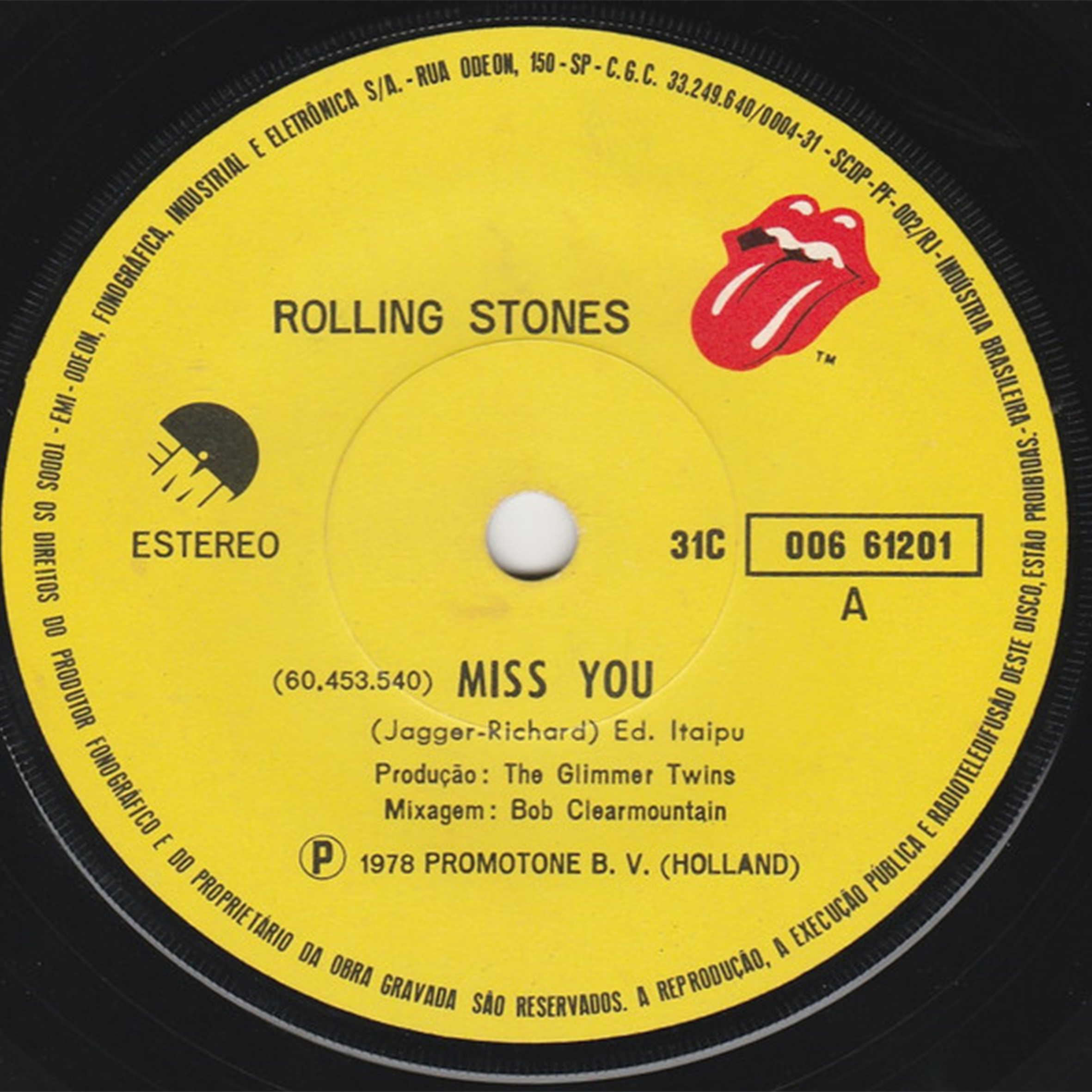 Vinil Compacto - Rolling Stones - Miss You