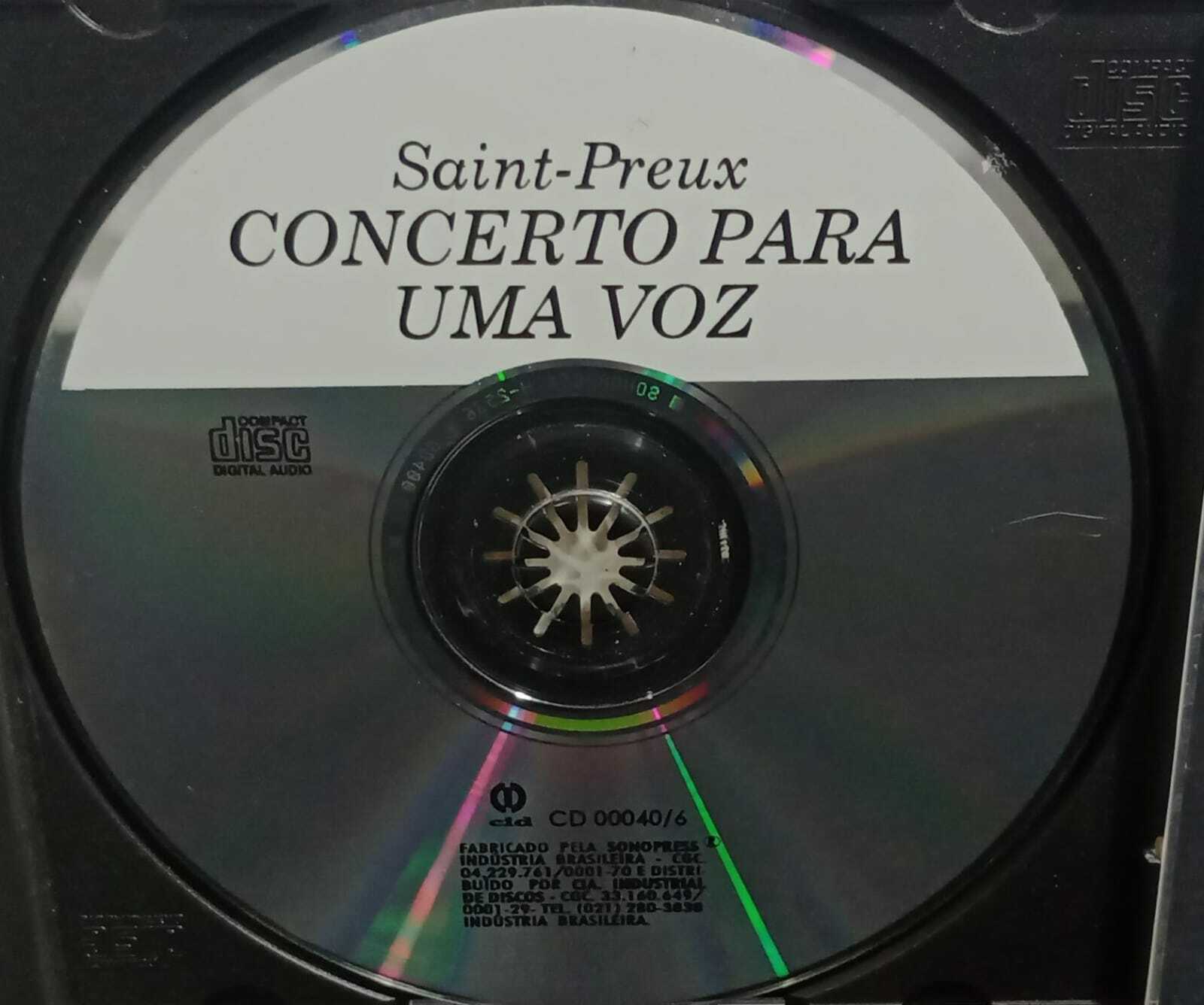 CD - Saint-Preux - Concerto Para Uma Voz