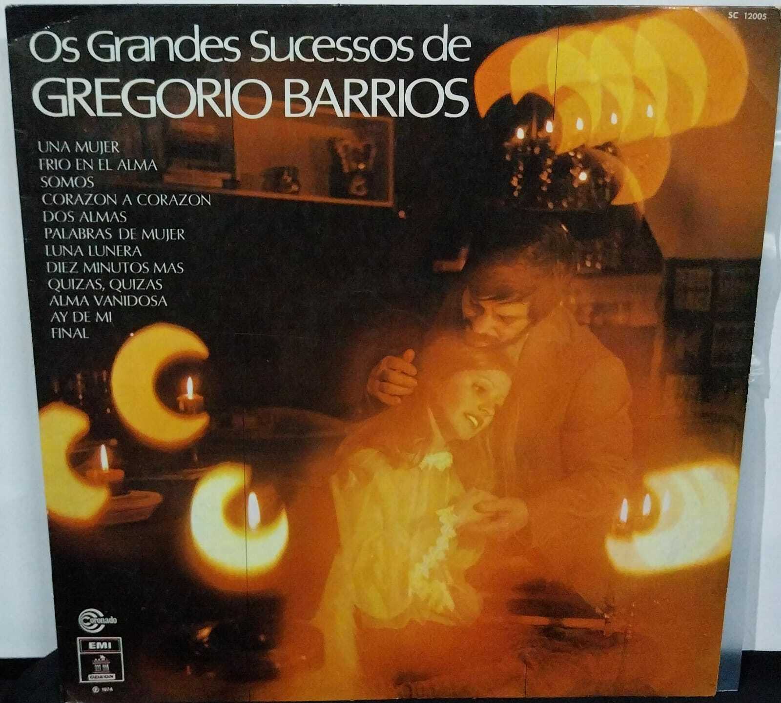 Vinil - Gregorio Barrios - Os Grandes Sucessos De