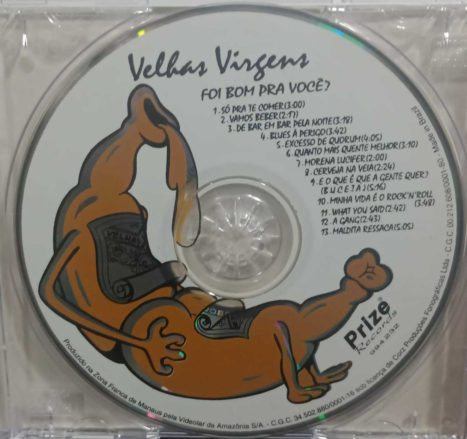 CD - Velhas Virgens - Foi Bom pra Você